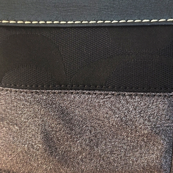 Coach Signature Stripe Demi Hand Bag w/xtra Coach Shoulder Strap - Picture 5 of 16